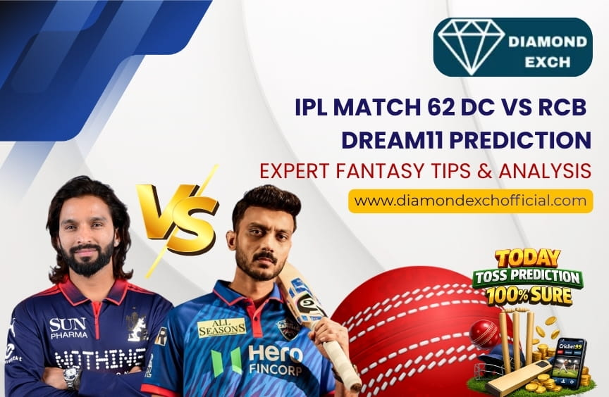 Read more about the article IPL Match 62 DC vs RCB Dream11 Prediction – Expert Fantasy Tips & Analysis