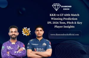 Read more about the article KKR vs GT 60th Match Winning Prediction – IPL 2026 Toss, Pitch & Key Player Insights