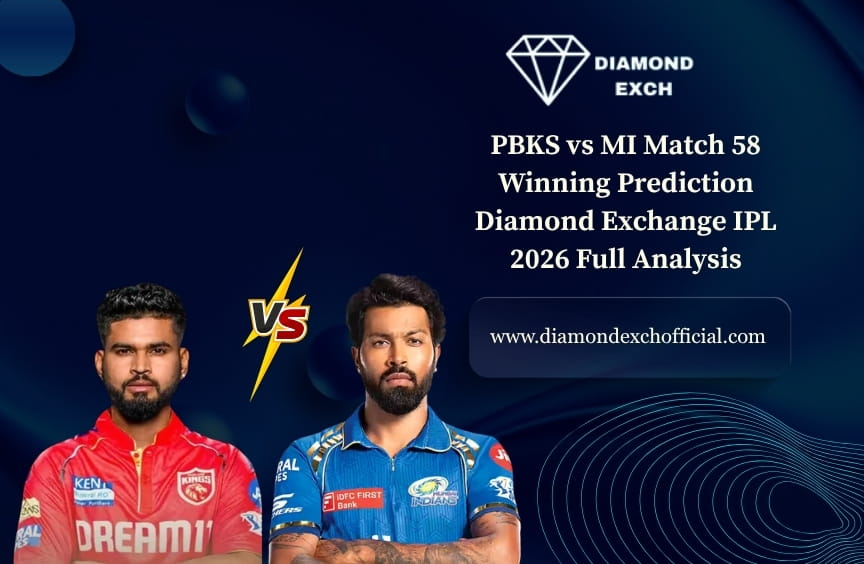 Read more about the article PBKS vs MI Match 58 Winning Prediction: Diamond Exchange IPL 2026 Full Analysis