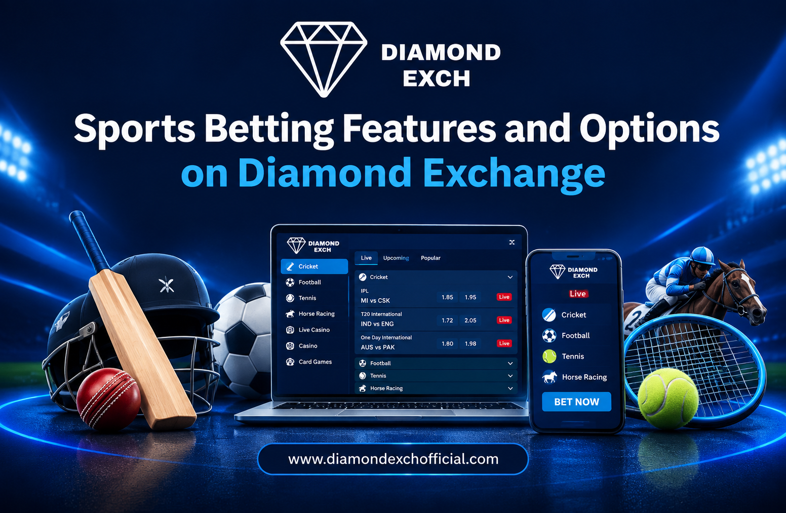 You are currently viewing Sports Betting Features and Options on Diamond Exchange